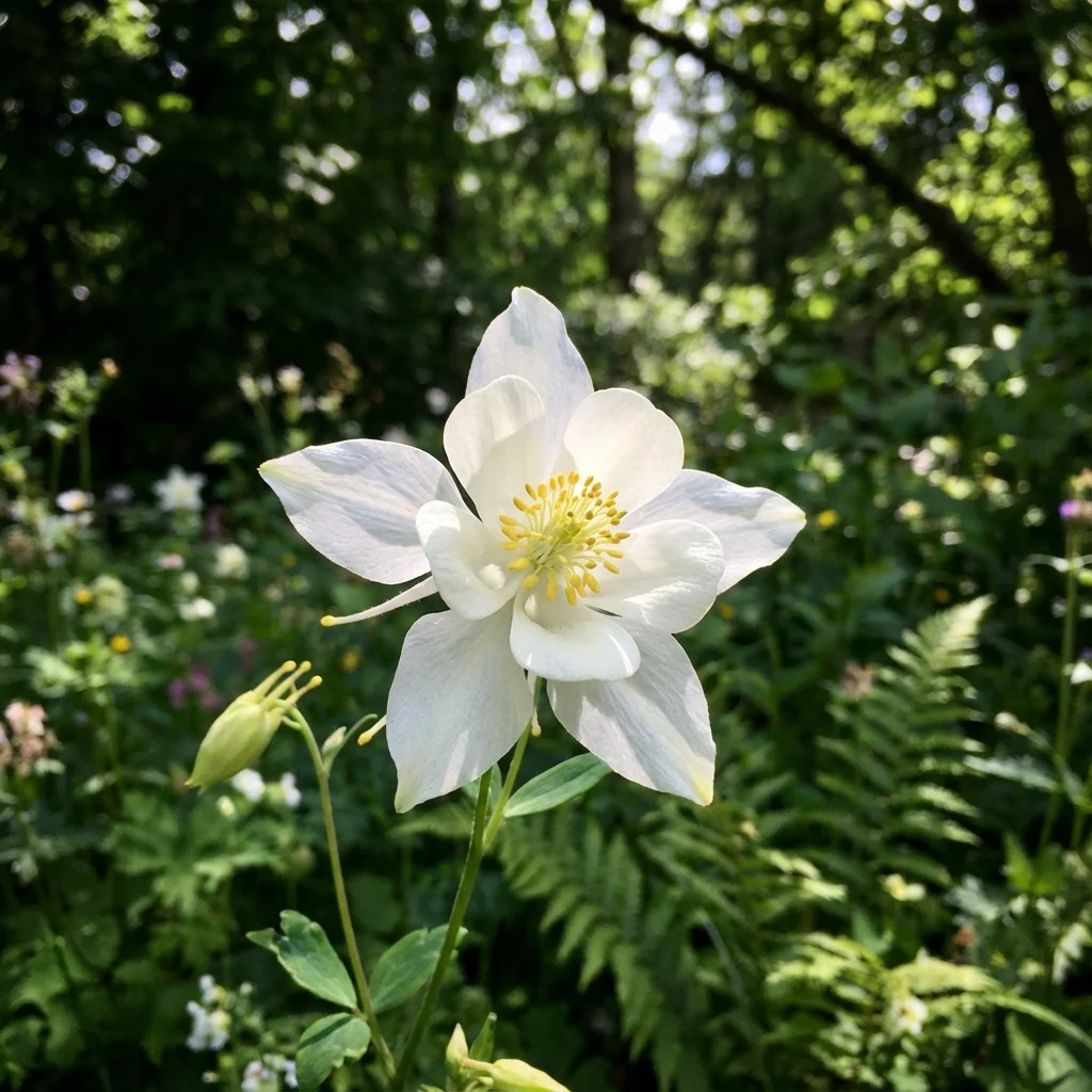 Aquilegia ‘White’ Columbine – Aquilegia vulgaris