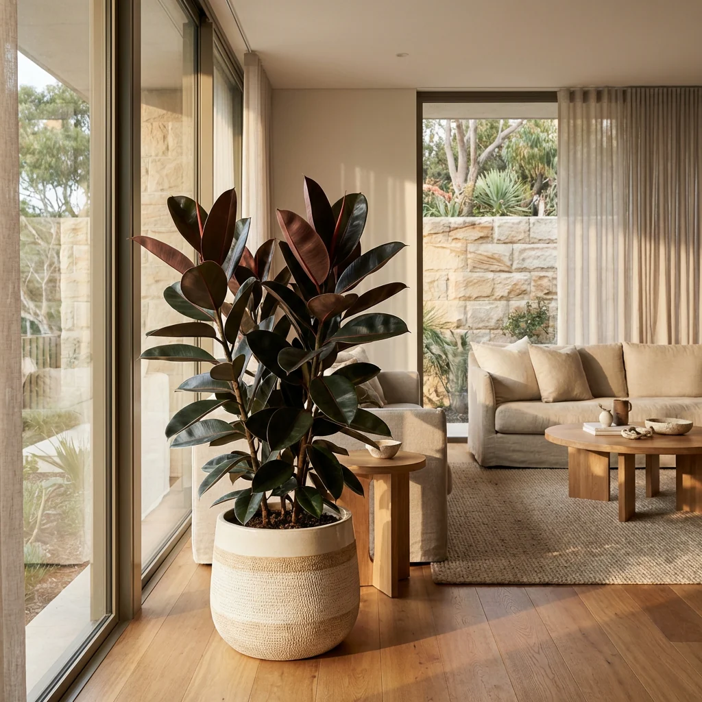 Burgundy Rubber Tree - Ficus elastica 'Burgundy'