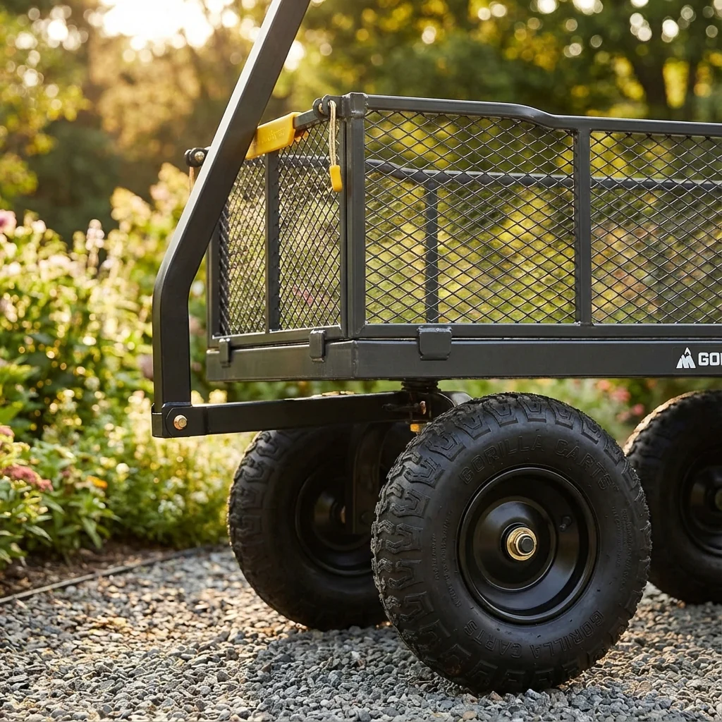 Gorilla Carts Steel Mesh Cart - 170 Litres - Image 2