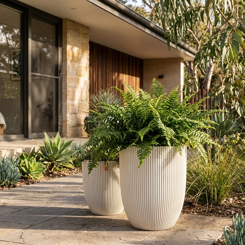 Groove Outdoor Plant Pot - Various sizes available