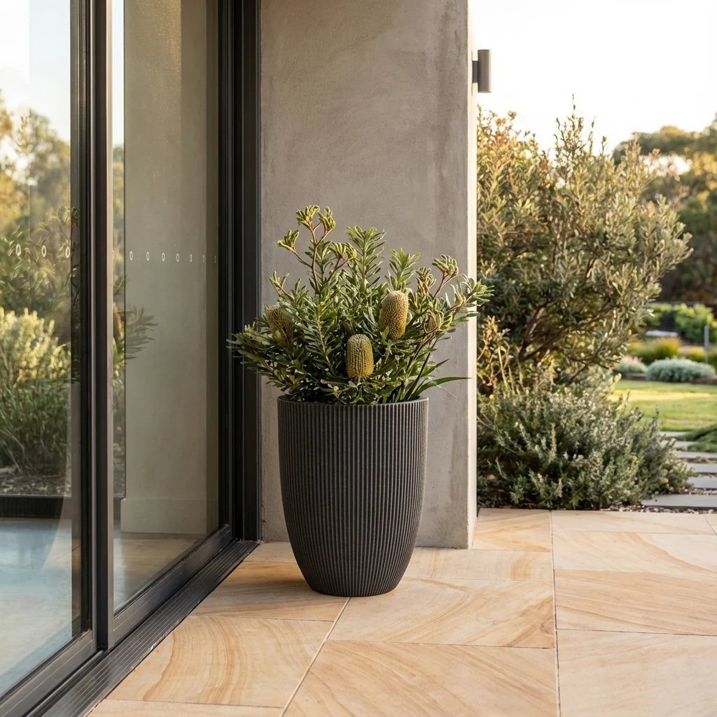 Groove Outdoor Plant Pot - Various sizes available - Image 2