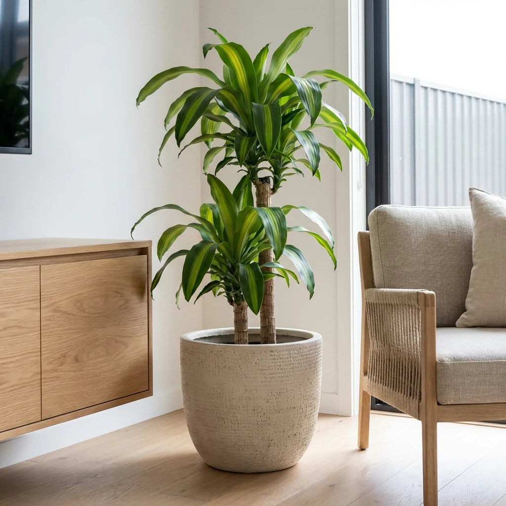 Multi Planted Corn Plant - Dracaena fragrans 'Massangeana'