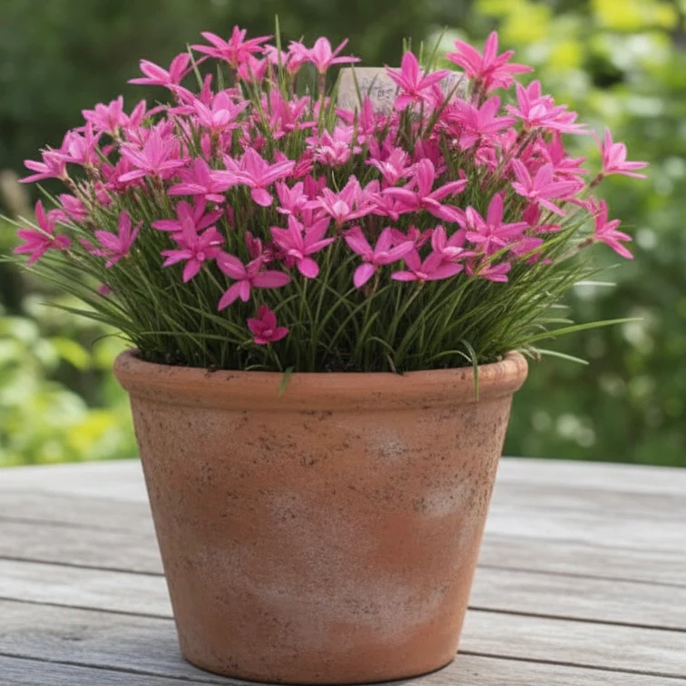 Pink Star Plant - Rhodohypoxis ‘Beverly’ - Image 2
