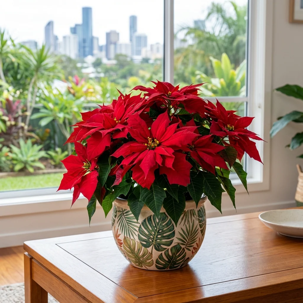 Red Oak Poinsettia - Euphorbia pulcherrima ‘Red Oak’