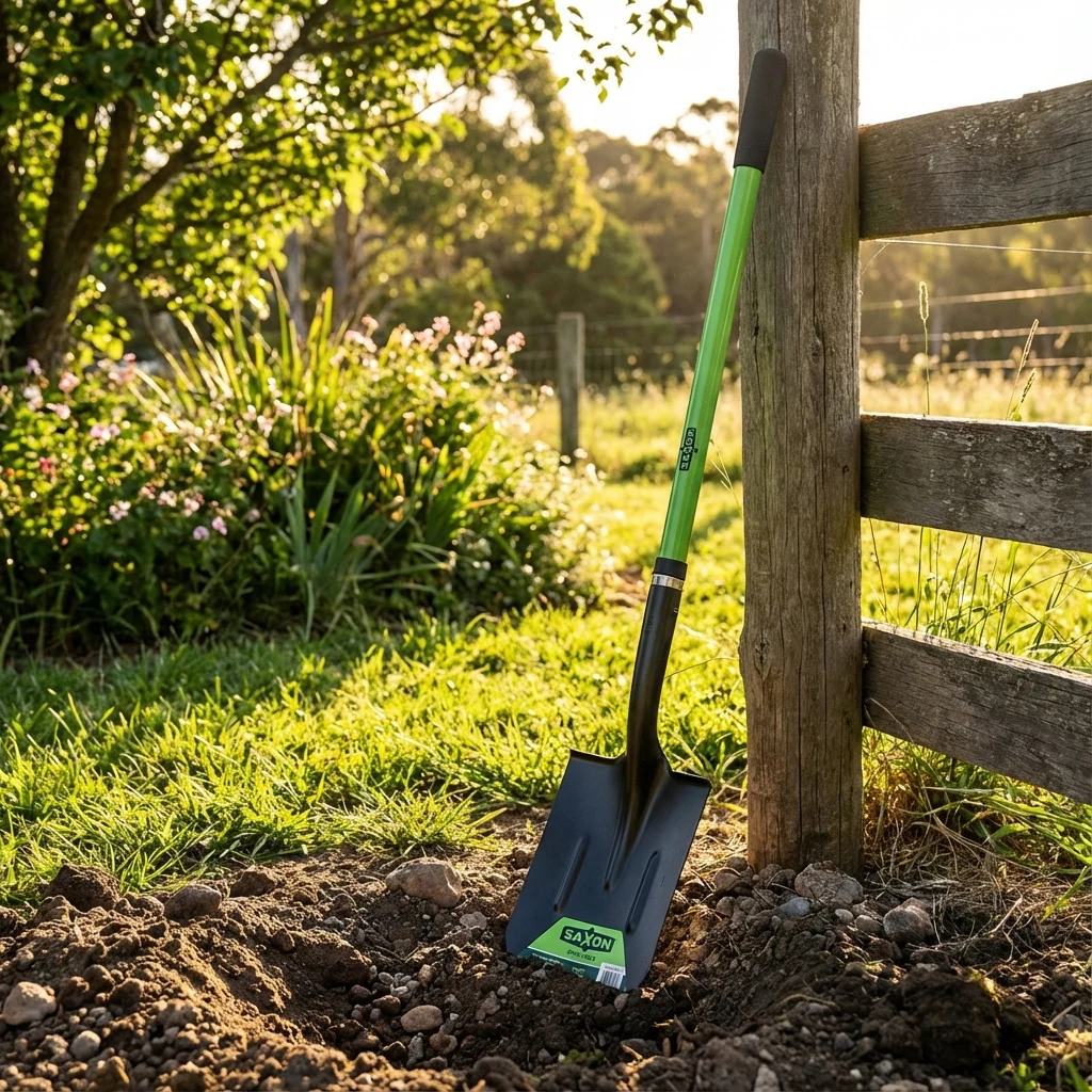 Saxon Post Hole Long Fibreglass Handle Shovel - Image 2