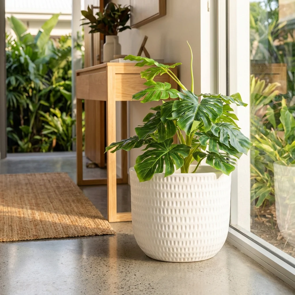 White Dotty Ceramic Pot - Various sizes available - Image 2
